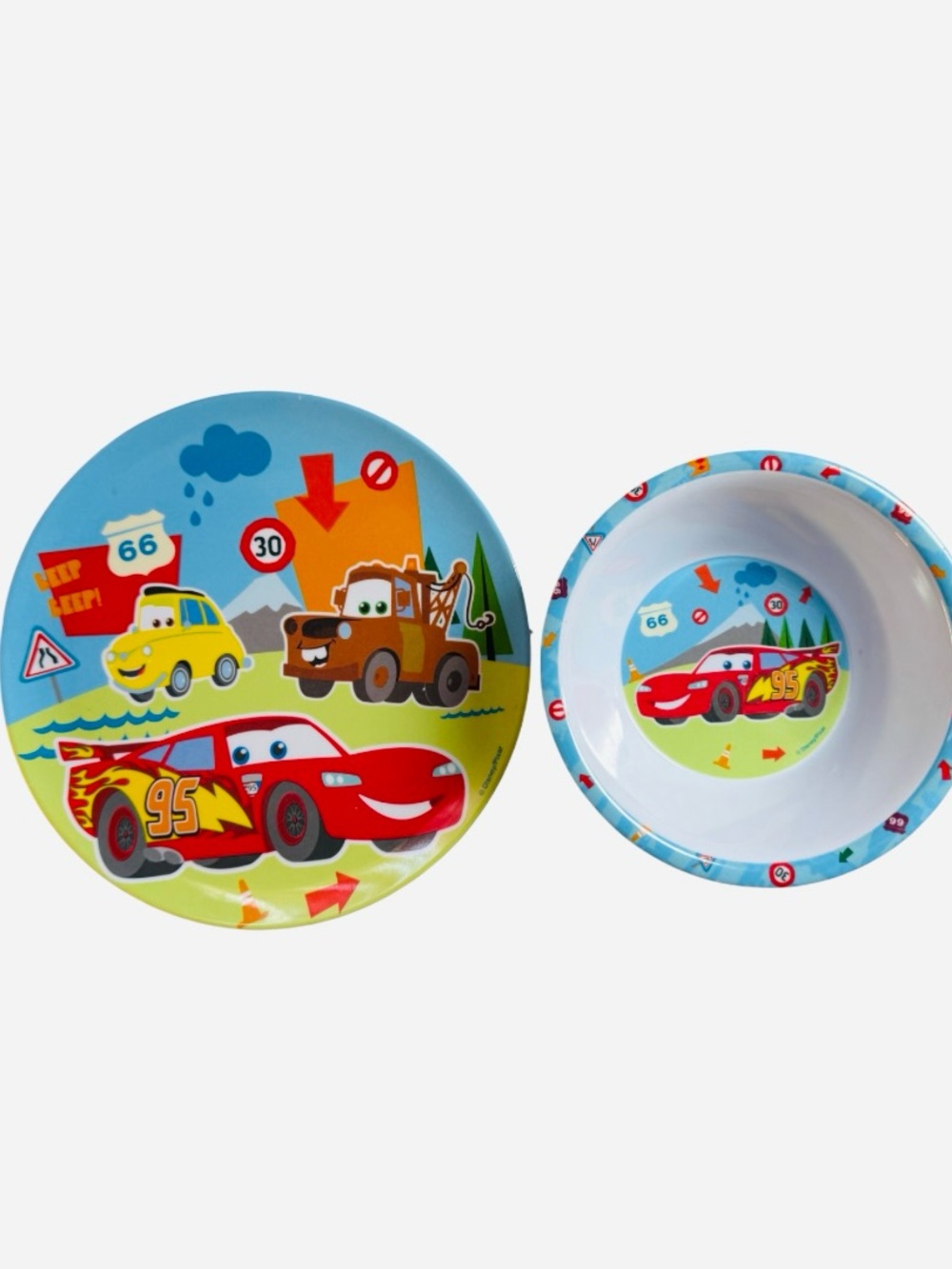 Disney Cars Melamine Plate and Bowl